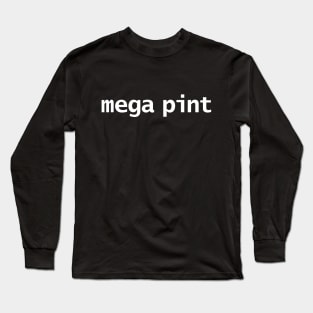 Johnny Depp Mega Pint Minimal Typography White Text Long Sleeve T-Shirt